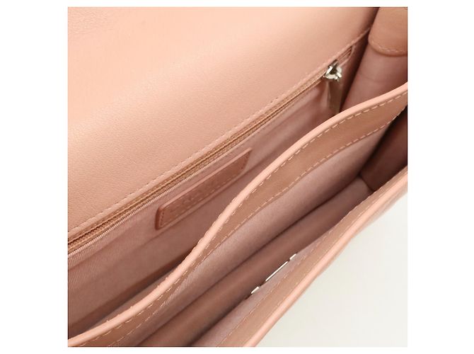 Borsa a tracolla Chanel Half Coco Mark Double Chain Rosa - vista 8
