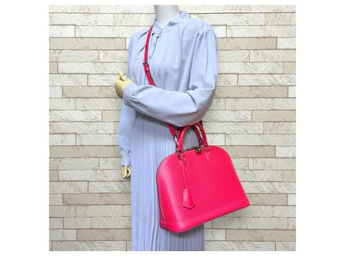 Borsa a Spalla Louis Vuitton Alma PM Epi Rosa - vista 2
