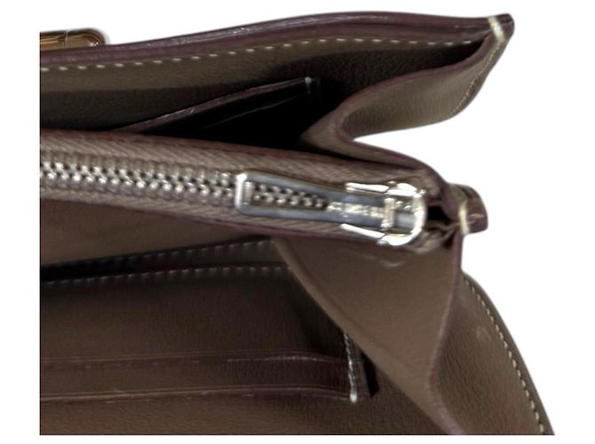 Hermès Borsa a tracolla Hermes Mini Convoyeur Beige - vista 13