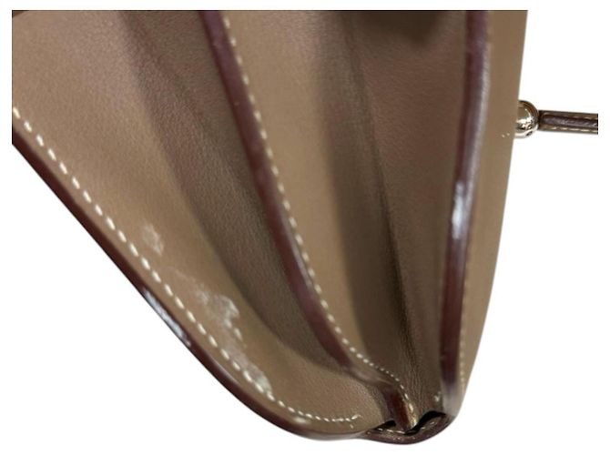 Hermès Borsa a tracolla Hermes Mini Convoyeur Beige - vista 14