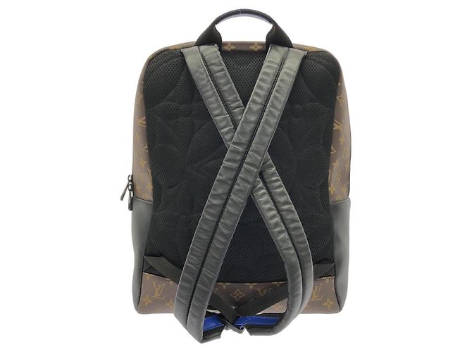 Louis Vuitton Monogram Macassar Dean Rucksack Braun Blau - Ansicht 2