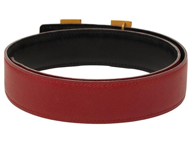 Hermès Hermes Constance H-belt mit reversiblem Design Schwarz Rot - Ansicht 3