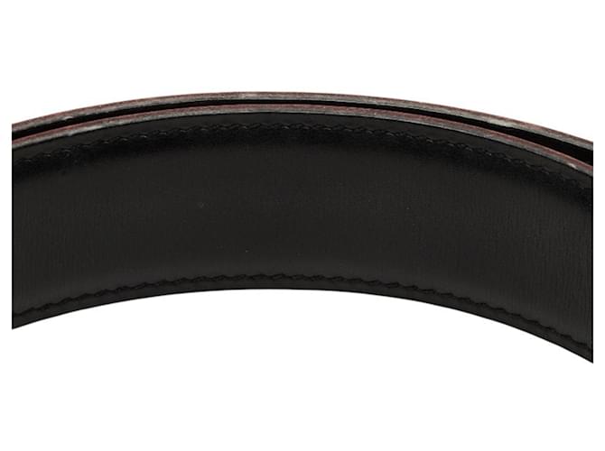 Hermès Hermes Constance H-belt mit reversiblem Design Schwarz Rot - Ansicht 5