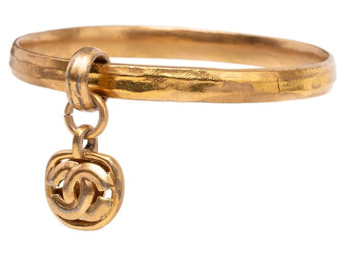 Timeless Bracciale rigido vintage Chanel Coco Mark D'oro - vista 2
