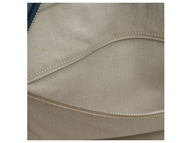 Hermès Hermes Victoria 43 Boston Bag Blau Beige - Ansicht 10