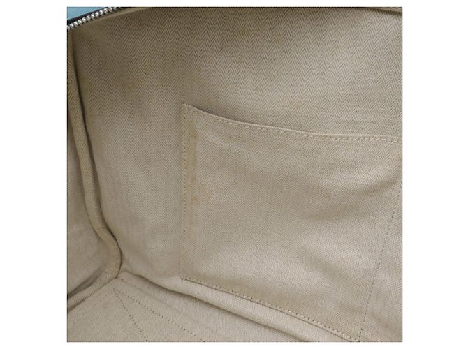 Hermès Hermes Victoria 43 Boston Bag Blau Beige - Ansicht 8