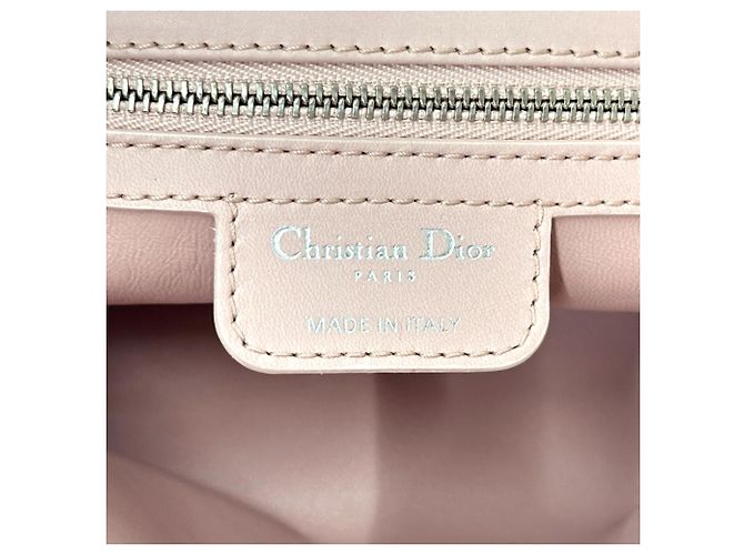 Borsa a tracolla in pelle rosa Christian Dior - vista 6