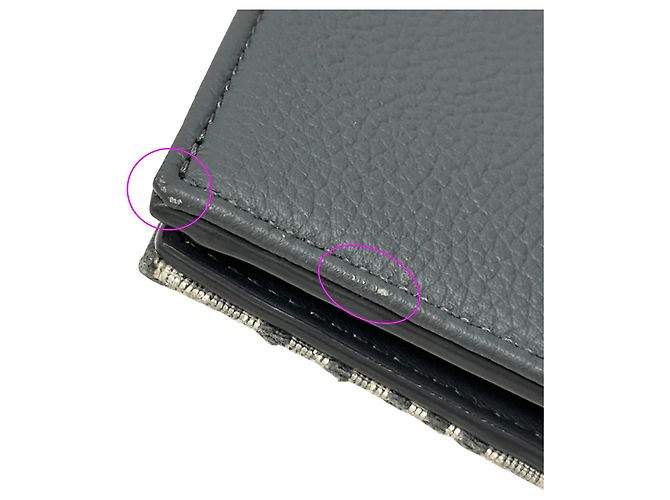 Cartera de piel gris de Christian Dior Castaño - vista 12