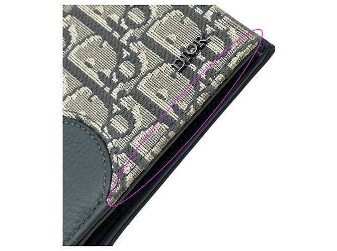 Cartera de piel gris de Christian Dior Castaño - vista 15