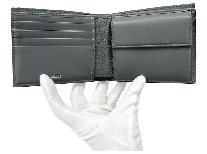 Cartera de piel gris de Christian Dior Castaño - vista 4