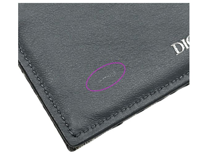 Cartera de piel gris de Christian Dior Castaño - vista 8