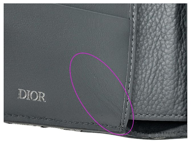 Cartera de piel gris de Christian Dior Castaño - vista 9
