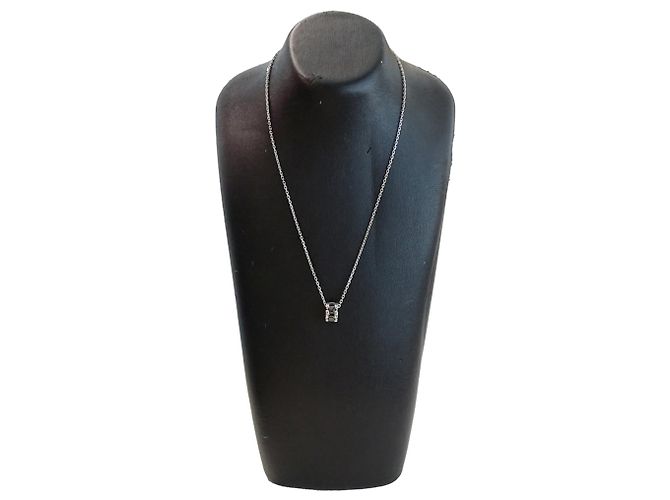 Collana Chanel in oro bianco 18K e ceramica nera Nero Argento - vista 12