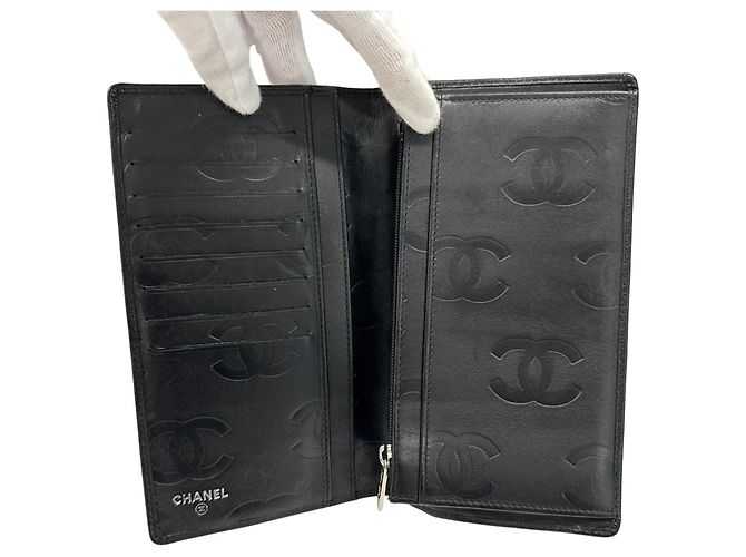 Chanel Cambon Long Wallet Schwarz - Ansicht 4