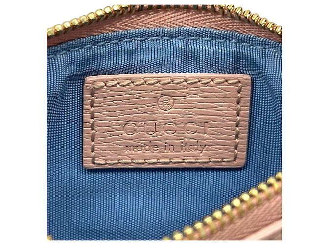 Monedero de cuero rosa Gucci - vista 5