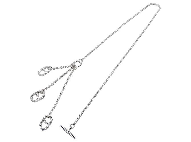 Hermès Collana Hermes Chaine d'Ancre Parade PM Argento - vista 4