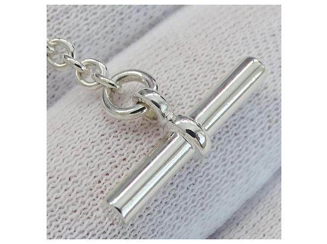 Hermès Collana Hermes Chaine d'Ancre Parade PM Argento - vista 7