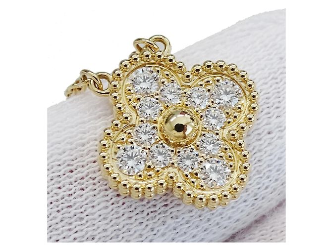 Vintage Alhambra Halskette Van Cleef & Arpels Golden - Ansicht 9