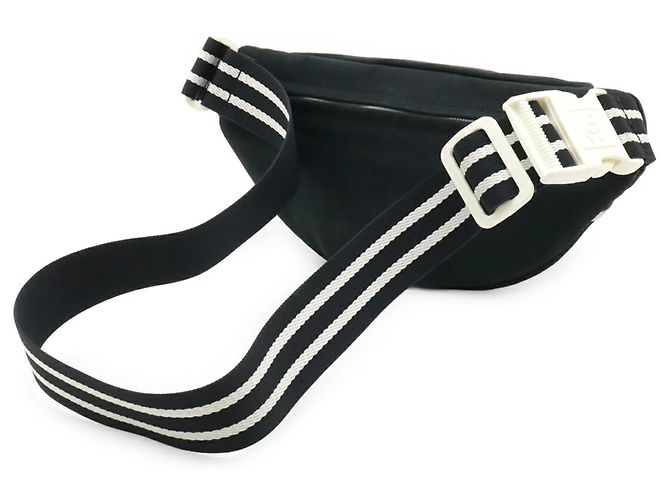 Marsupio Chanel Sport Line Coco Mark Bianco Blu navy - vista 3