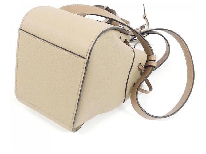 Mini borsa a tracolla Loewe Hammock con coulisse Sabbia - vista 3
