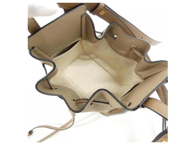 Mini borsa a tracolla Loewe Hammock con coulisse Sabbia - vista 6