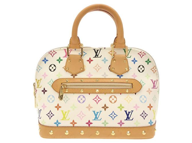 Borsa Alma PM Multicolor Louis Vuitton Bianco - vista 2