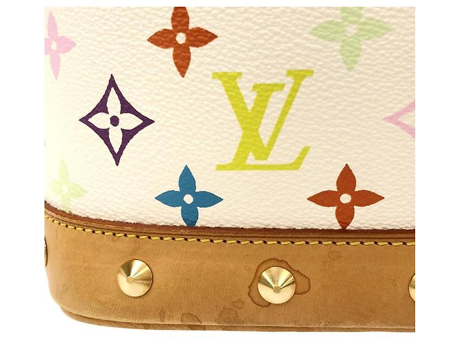Borsa Alma PM Multicolor Louis Vuitton Bianco - vista 5