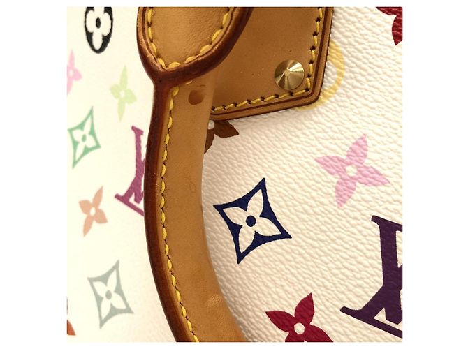 Borsa Alma PM Multicolor Louis Vuitton Bianco - vista 6