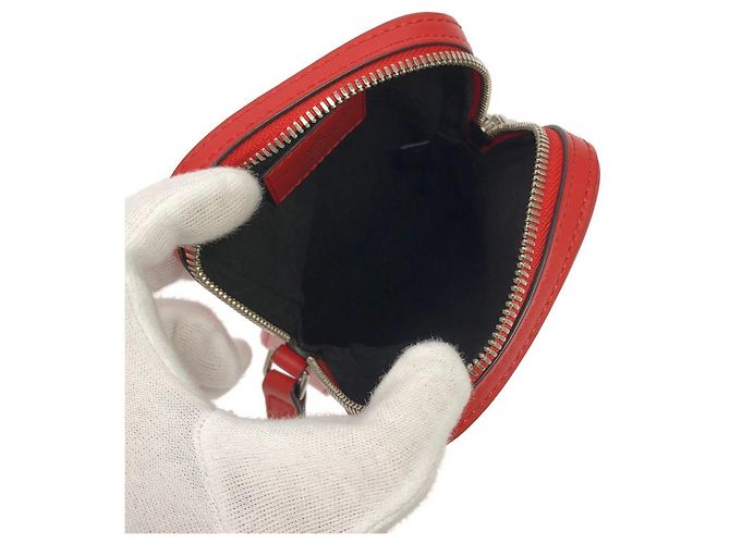 Borsa a Spalla Louis Vuitton Epi (Supreme) Danube PPM Rosso - vista 9