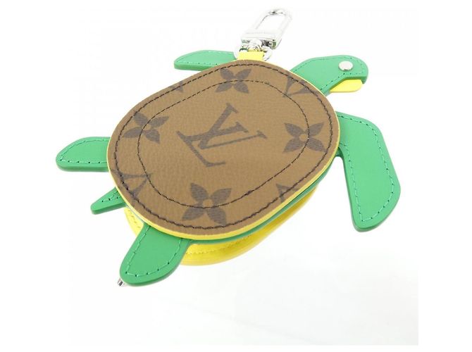 Portachiavi Louis Vuitton Monogram LV Turtle Marrone - vista 3