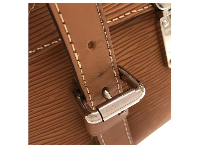 Borsa a Spalla Louis Vuitton Epi Segur Cammello - vista 7
