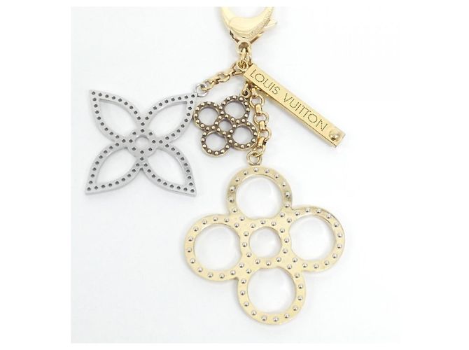 Louis Vuitton Bijou Sac Tapage M65090 Portachiavi Charm per Borsa Argento D'oro - vista 2