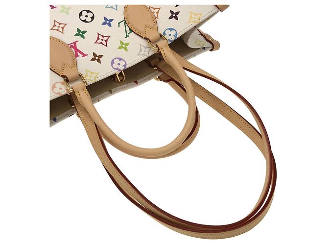 Borsa Louis Vuitton Multicolor OnTheGo Trunk MM Bianco - vista 3