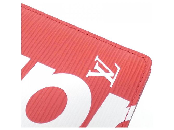 Portafoglio Louis Vuitton Epi Brazza M67719 Rosso - vista 4