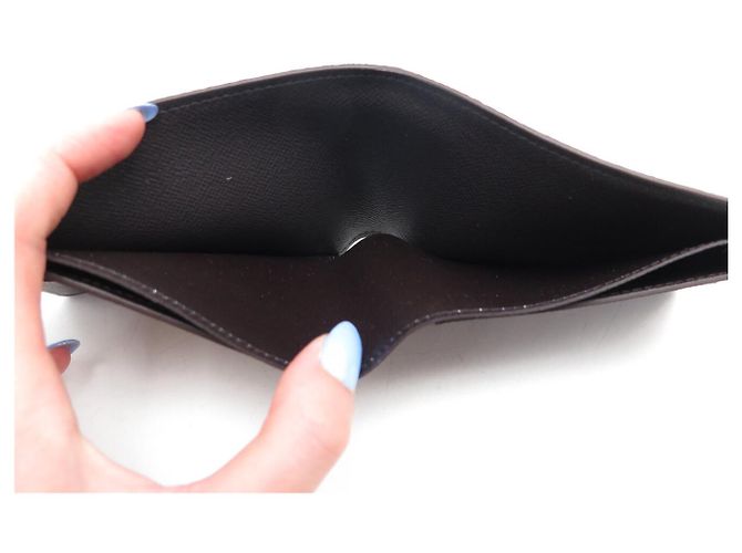 NUEVA CARTERA LOUIS VUITTON X NIGO MULTIPLE M81108 MONOGRAM REVERSE CANVAS Castaño - vista 7