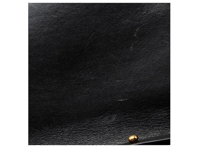 Saint Laurent Matelasse Lammfell Monogramm Sulpice Chain Wallet Schwarz - Ansicht 10