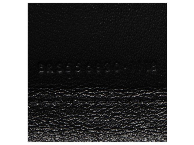 Saint Laurent Matelasse Lammfell Monogramm Sulpice Chain Wallet Schwarz - Ansicht 6