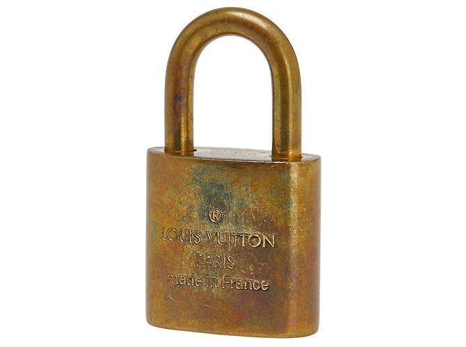 Set di lucchetto e chiave Louis Vuitton D'oro Metallico - vista 3