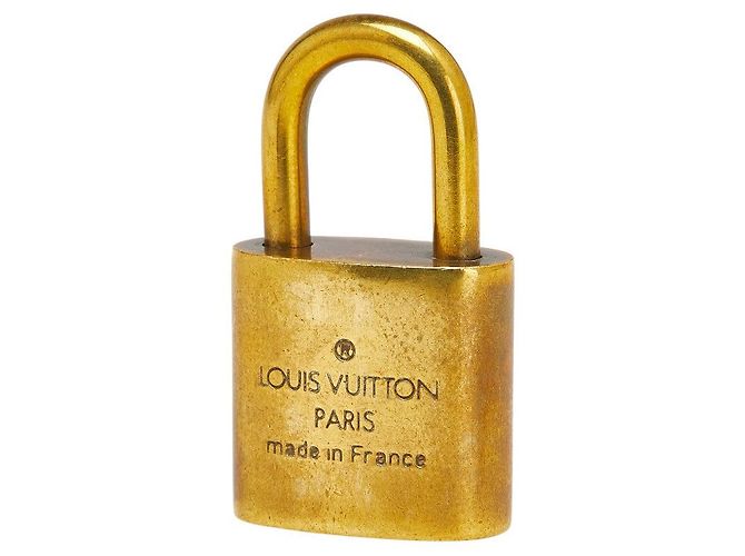 Set di lucchetto e chiave Louis Vuitton D'oro Metallico - vista 3