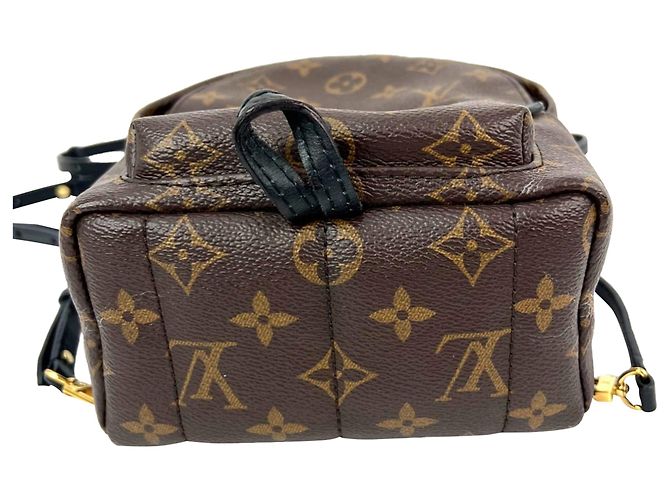 Zaino Louis Vuitton Palm Springs Mini Monogram Marrone - vista 3