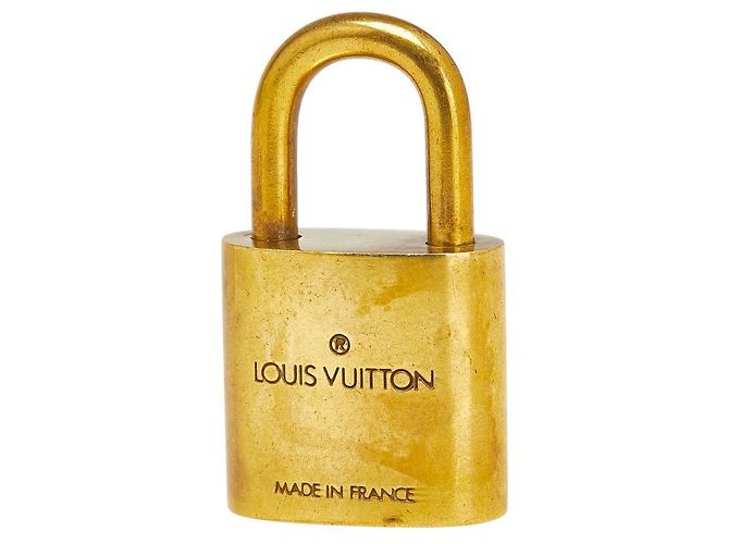 Set lucchetto e chiave Louis Vuitton D'oro Metallico - vista 3