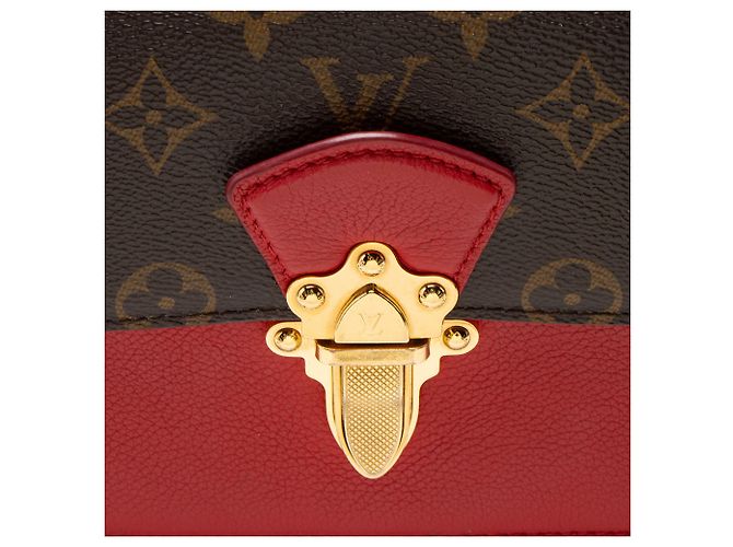 Bolso Victoire Chain en lona Monogram Louis Vuitton Castaño - vista 10