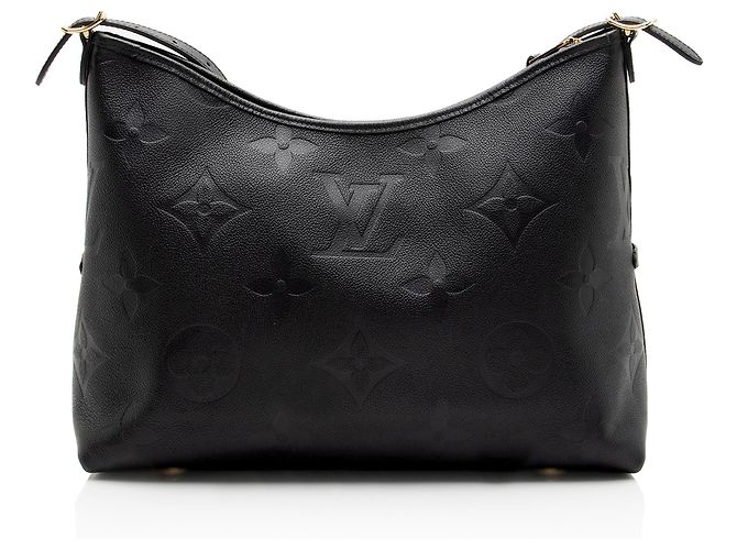 Borsa a tracolla Louis Vuitton Giant Monogram Empreinte CarryAll MM Nero - vista 3