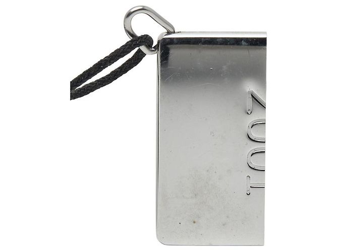 Hermès Collana in metallo e pelle Hermes Symbol 2001 Argento Metallico - vista 6