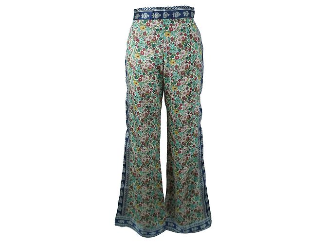 Fließende Hose mit buntem Blumenmuster SANDRO Mehrfarben - Ansicht 3