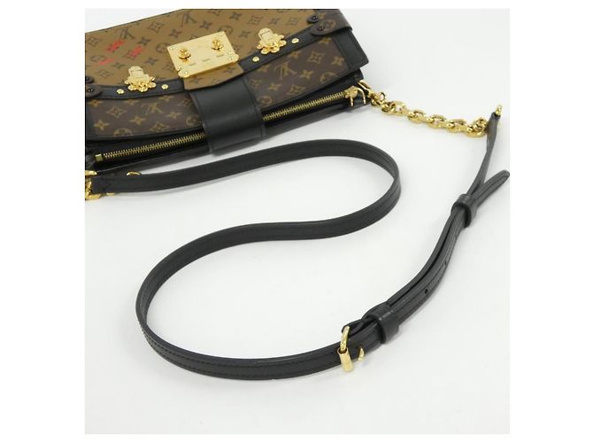 Borsa a tracolla Louis Vuitton Monogram Reverse Marrone - vista 9