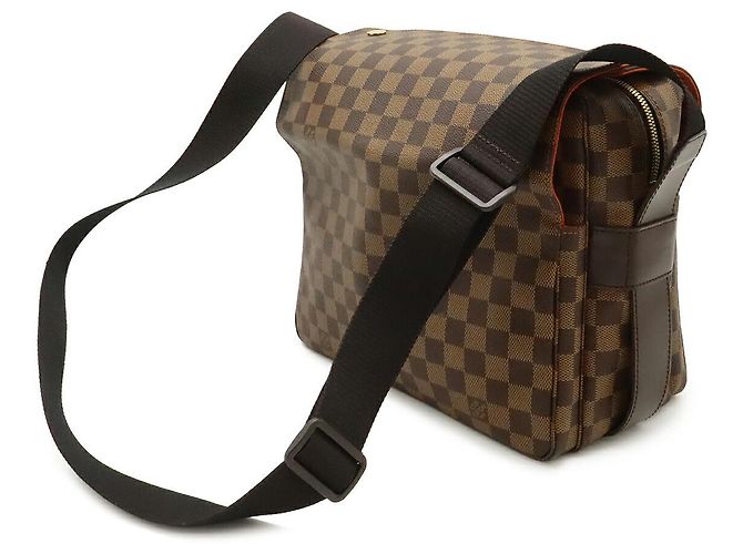Borsa Messenger Louis Vuitton Damier Naviglio Marrone - vista 2