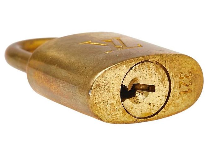 Set di lucchetto e chiave Louis Vuitton Cadena D'oro Metallico - vista 4