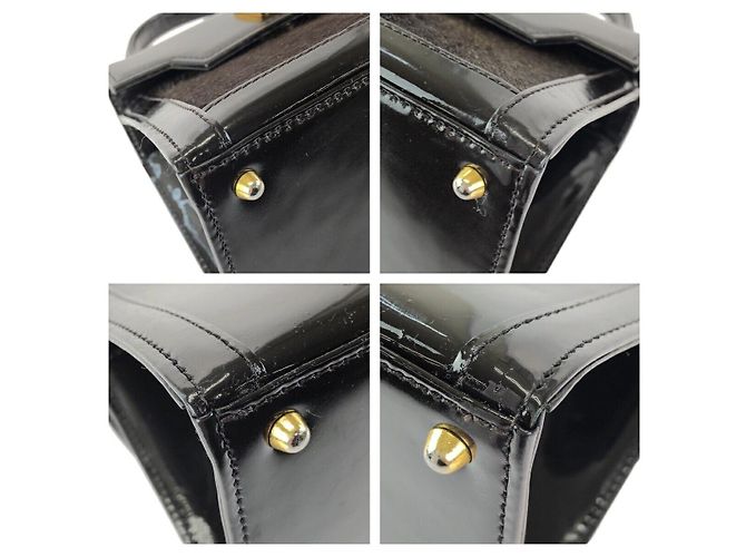 Borsa Versace Sunburst in crine di cavallo Marrone - vista 3