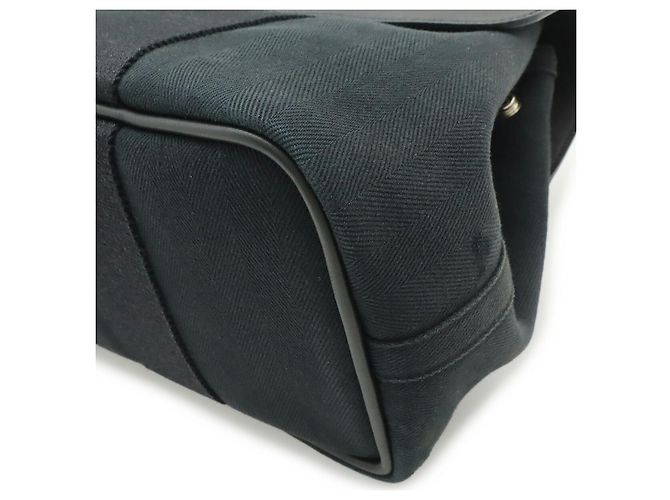 Hermès Hermes Valparaiso PM Tote Bag aus schwarzem Leder - Ansicht 3